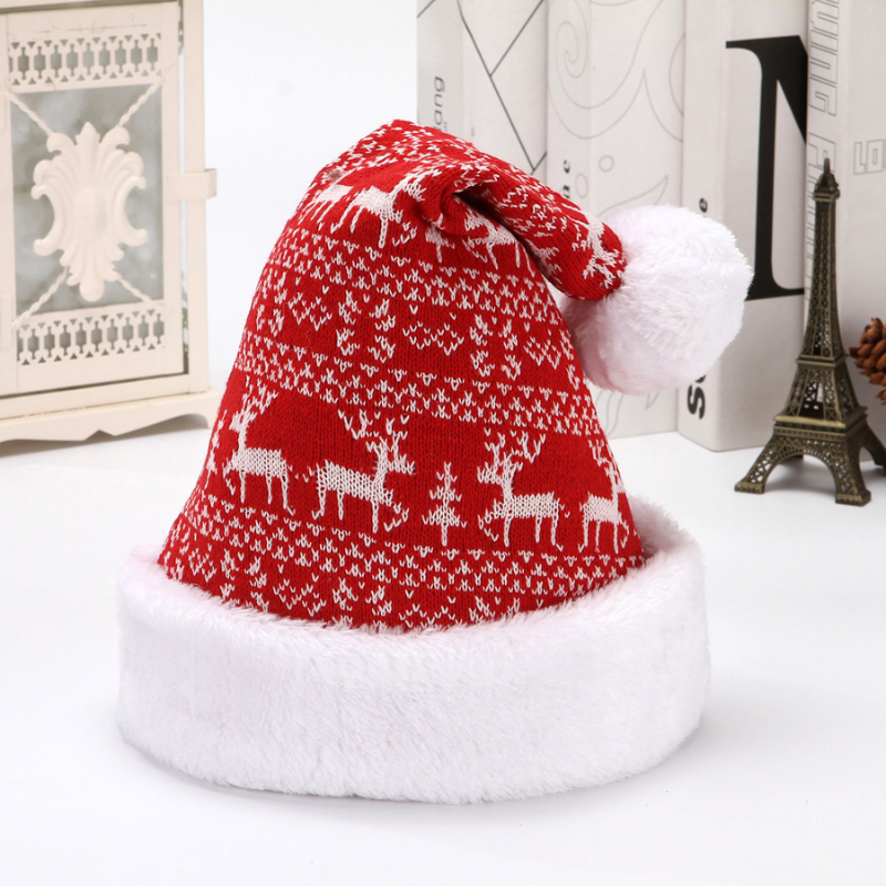 Bonnet de Noël Artivole en Laine Tricotée